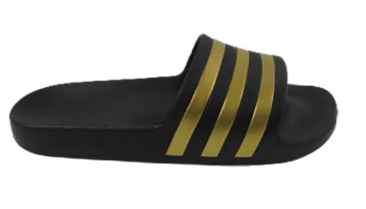 chinelo adidas dourado